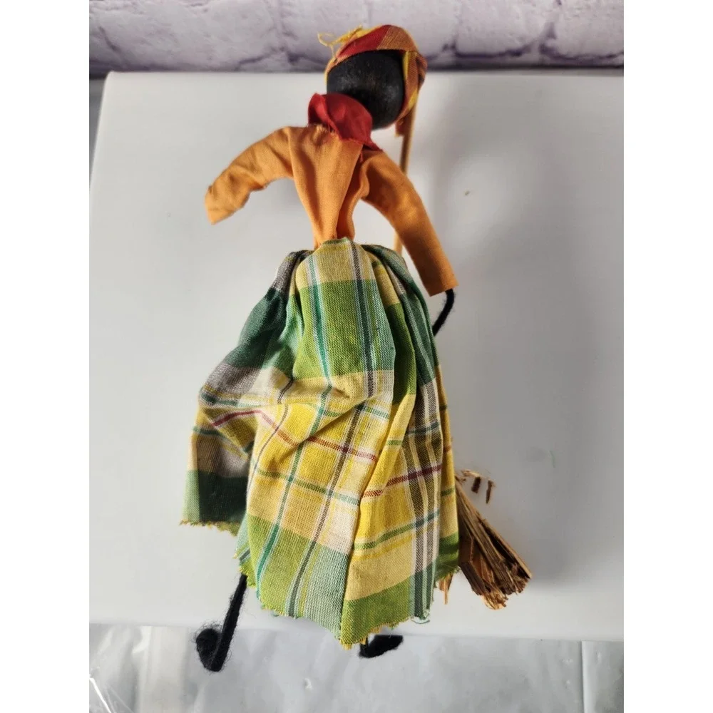 Vintage African Hand Made Folk Art  Wired Doll Figurine